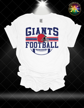 Giants Football Sublimation Shirt Transfer (10-11 inches in width)